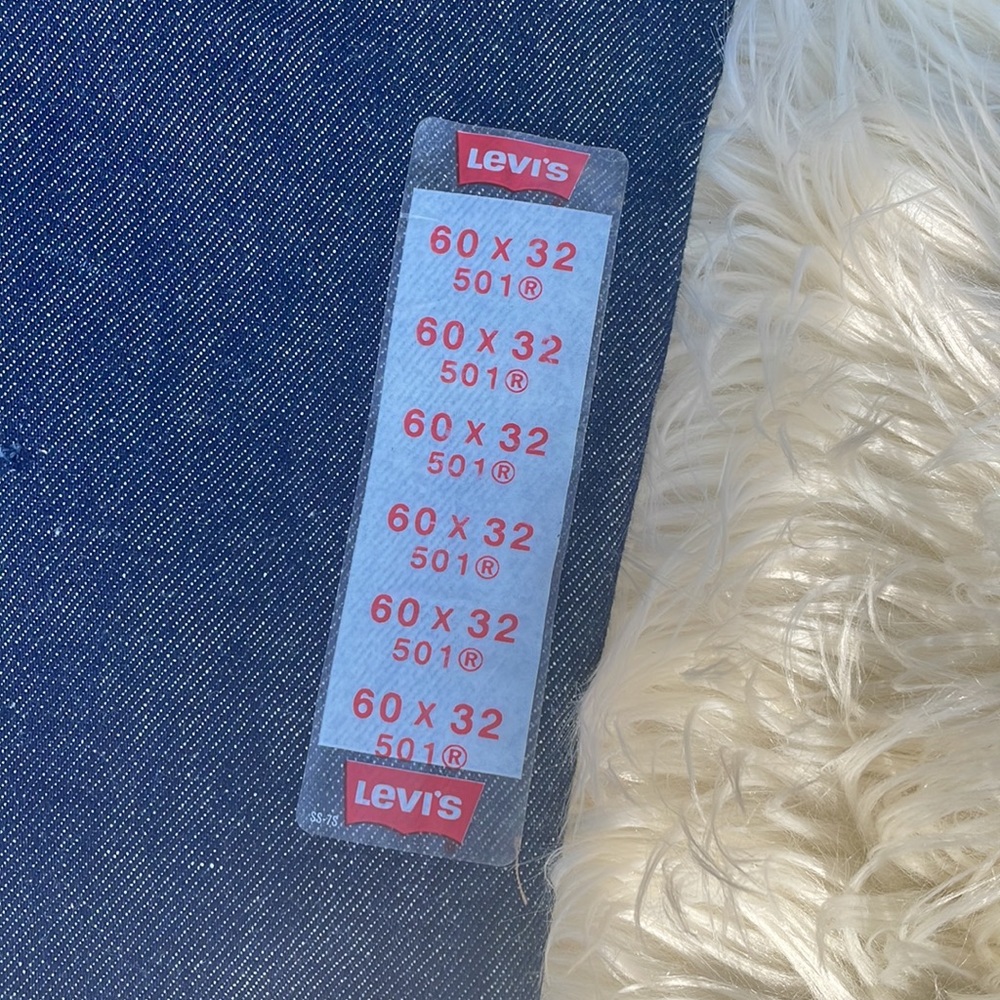 Levi's Strauss Men's Big & Tall Levi's 501 Original Fit Blue Jeans Size 60 x 32 - Picture 6 of 13